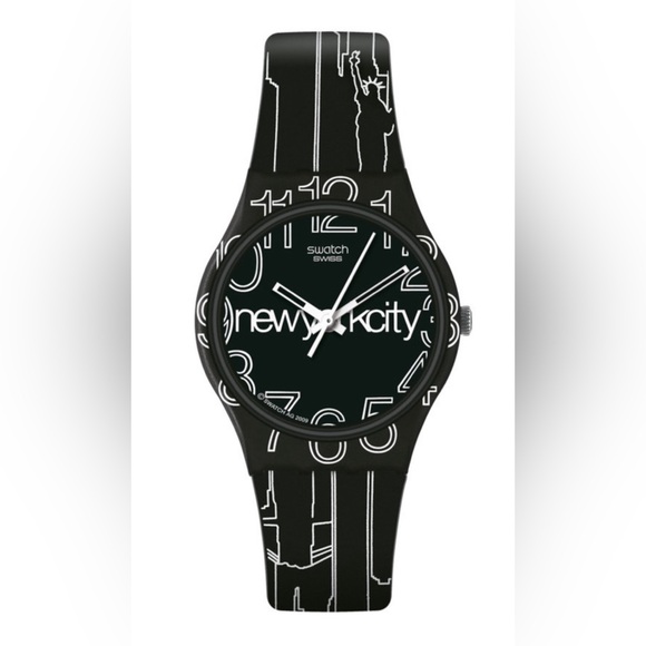 RARE SWATCH ★ Lines in the Sky QUARTZ ★ SWISS MADE ★ NEW YORK CITY ★ RARE - Picture 2 of 6